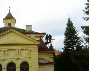 Oprava střechy kostela 2017